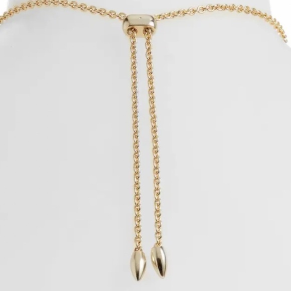 KENDRA SCOTT 14K Yellow Gold Plate Necklace NWT - Picture 4 of 7